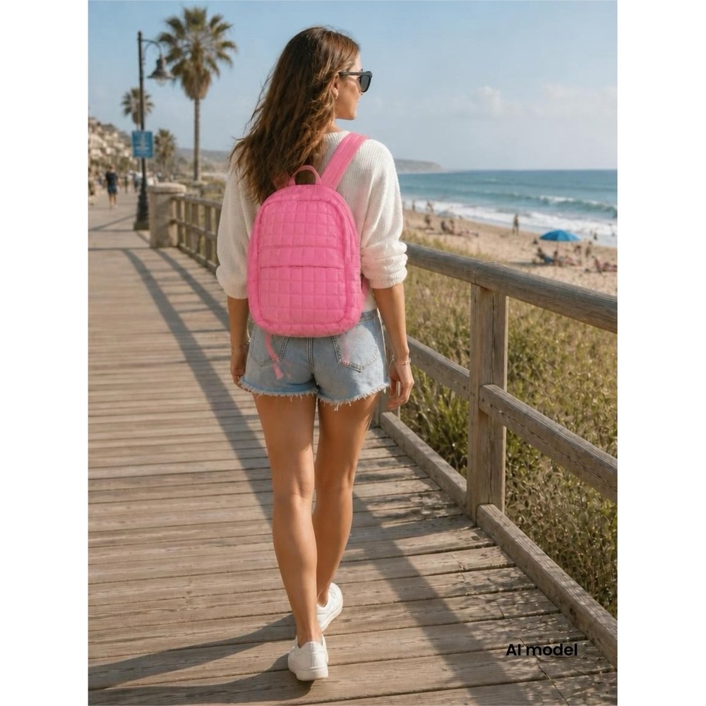 Ashland Pink Quilted Backpack - Soft Quilted Design- NWT